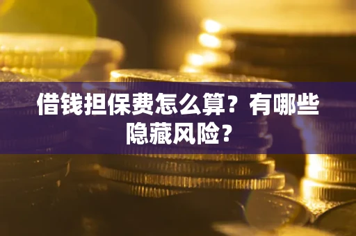 武汉借钱担保费怎么算？有哪些隐藏风险？