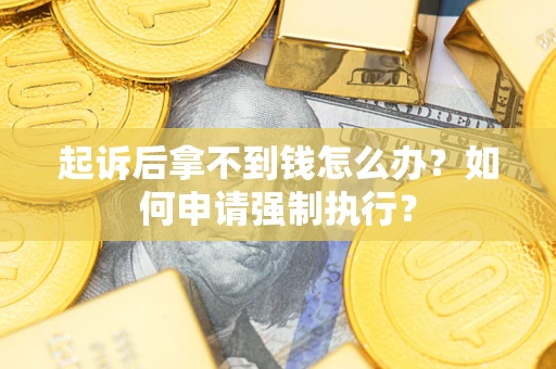 武汉起诉后拿不到钱怎么办？如何申请强制执行？