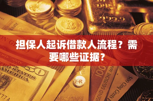 武汉担保人起诉借款人流程？需要哪些证据？