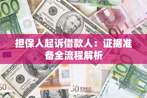 武汉担保人起诉借款人：证据准备全流程解析