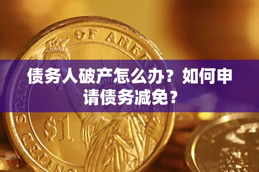 武汉债务人破产怎么办？如何申请债务减免？