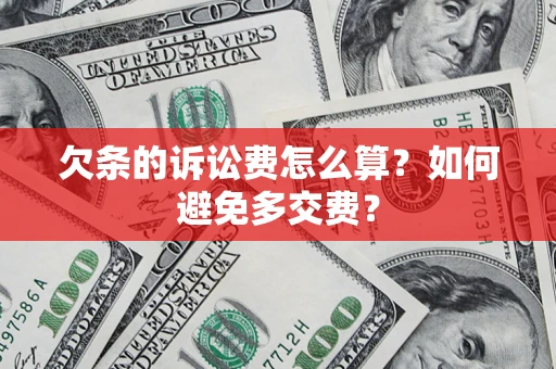 武汉欠条的诉讼费怎么算？如何避免多交费？