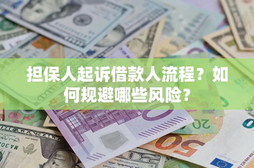 武汉担保人起诉借款人流程？如何规避哪些风险？
