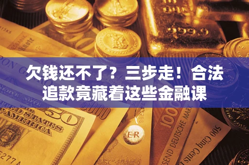 武汉欠钱还不了？三步走！合法追款竟藏着这些金融课