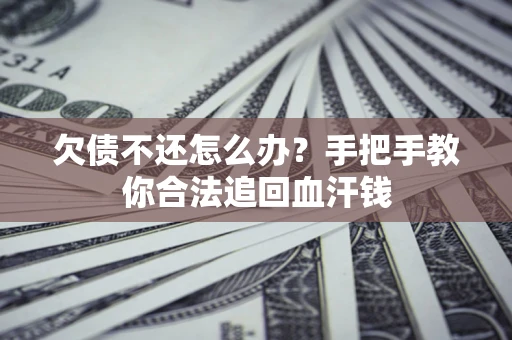 武汉欠债不还怎么办？手把手教你合法追回血汗钱