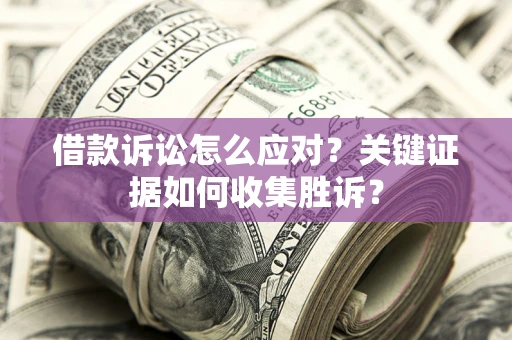 武汉借款诉讼怎么应对？关键证据如何收集胜诉？