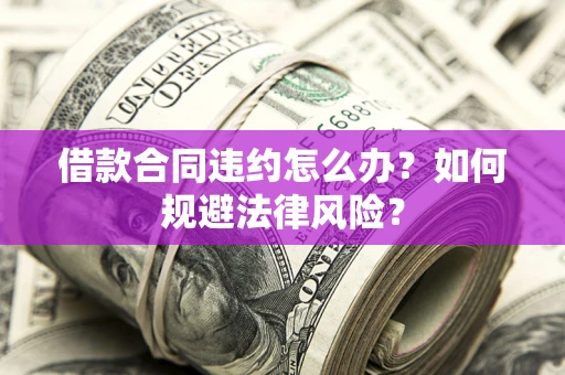 武汉借款合同违约怎么办？如何规避法律风险？